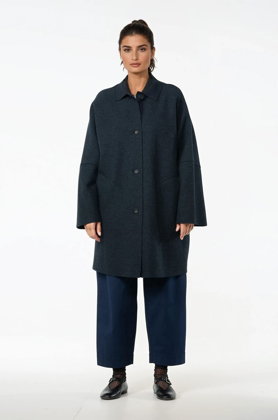 Outdoor jacket 502 - Premium OSKA boiled wool - 490NAVY - 10250710045