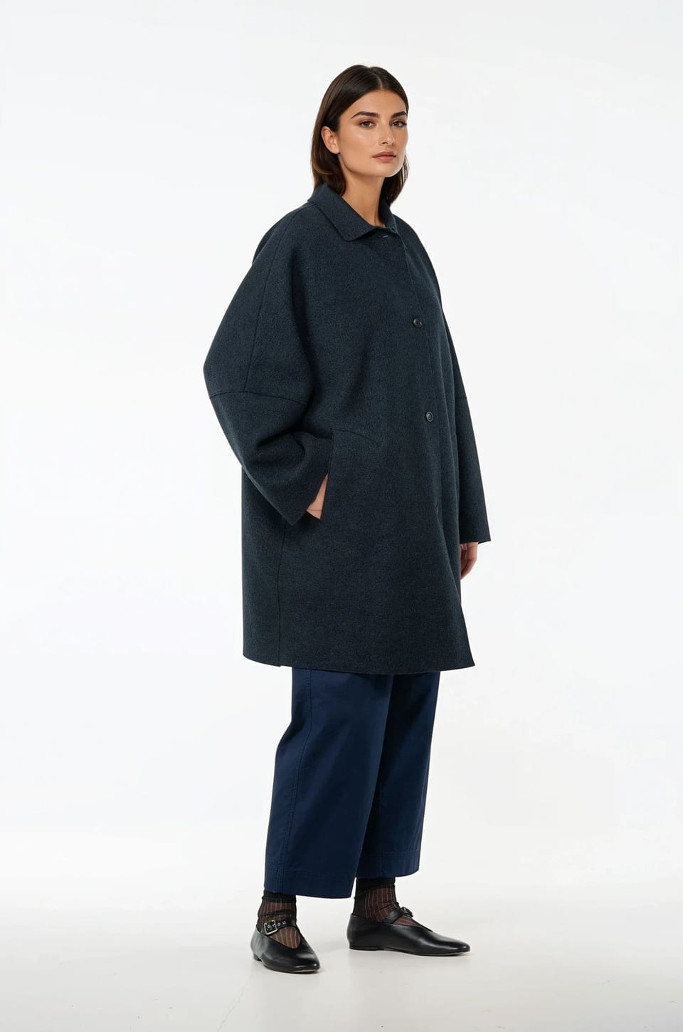 Outdoor jacket 502 - Premium OSKA boiled wool - 490NAVY - 10250710045