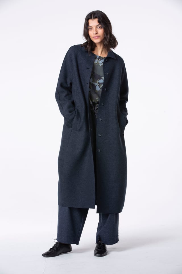 Coat 503 - Premium OSKA boiled wool - 490NAVY - 10250710046