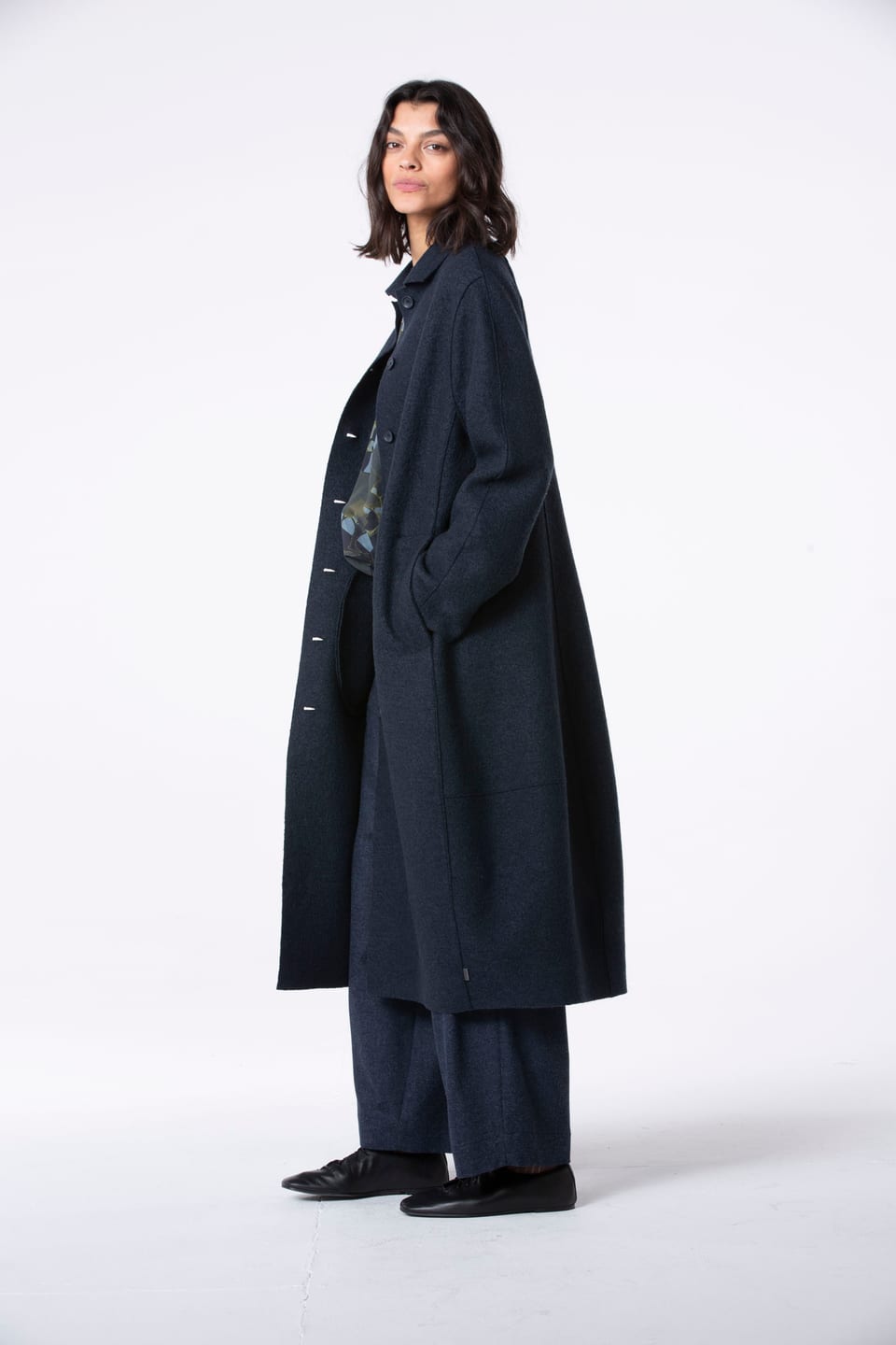 Coat 503 - Premium OSKA boiled wool - 490NAVY - 10250710046