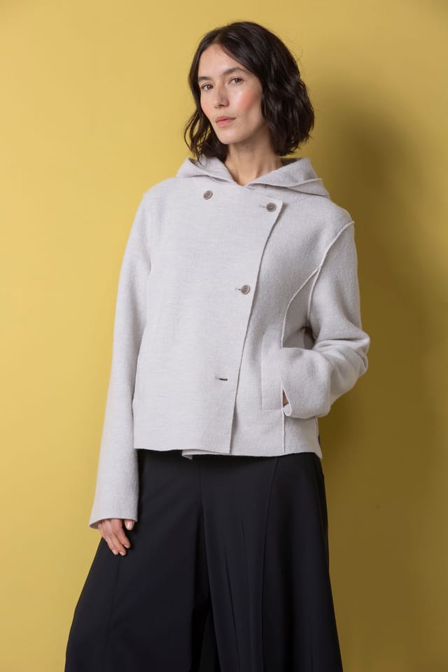 Jacket 505 - Premium OSKA boiled wool - 120ECRU - 10250710047