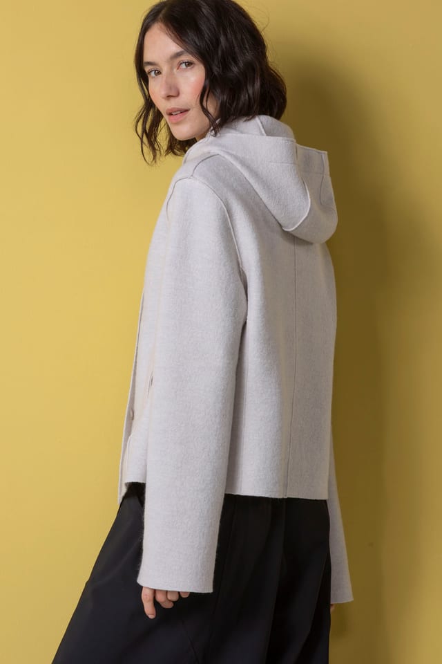 Jacket 505 - Premium OSKA boiled wool - 120ECRU - 10250710047