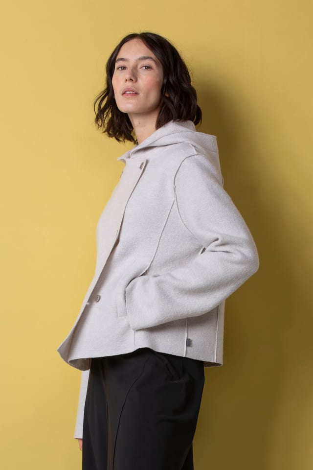 Jacket 505 - Premium OSKA boiled wool - 120ECRU - 10250710047