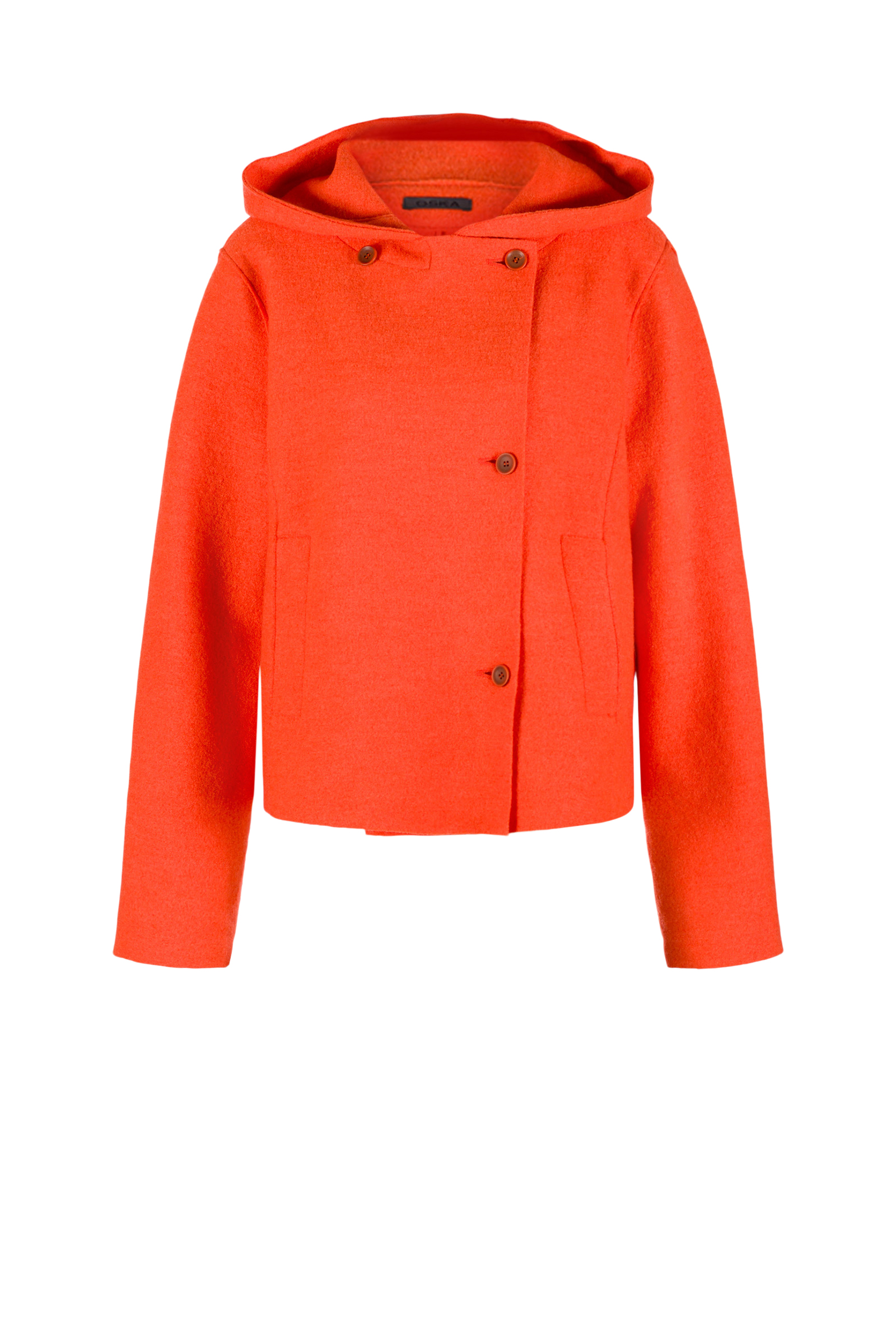 Jacket 505 Orange Premium OSKA boiled wool