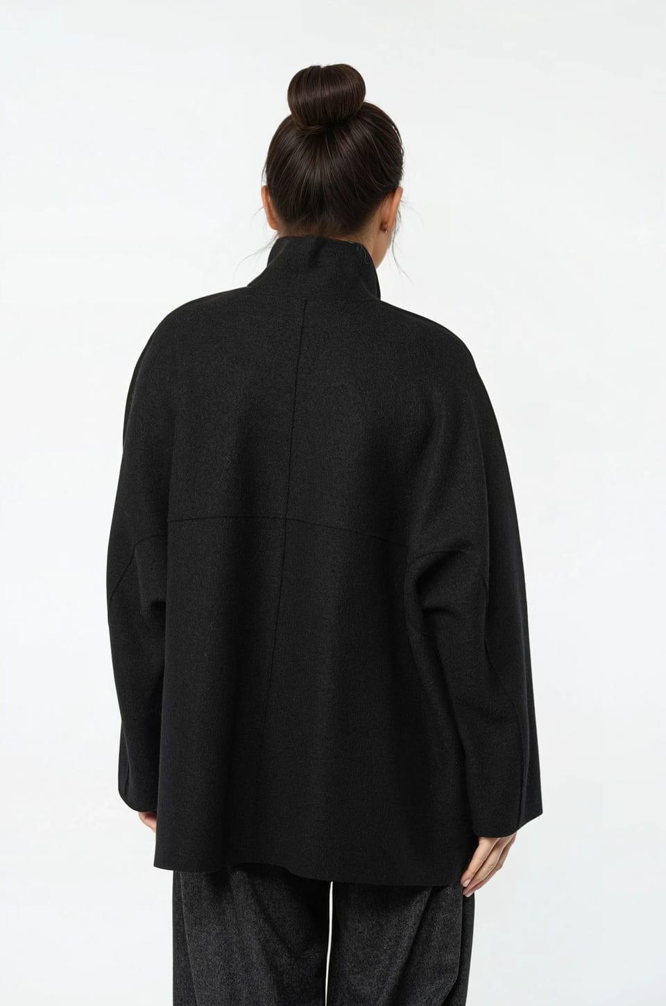 Outdoor jacket 503 - Premium OSKA boiled wool - 990BLACK - 10250710048