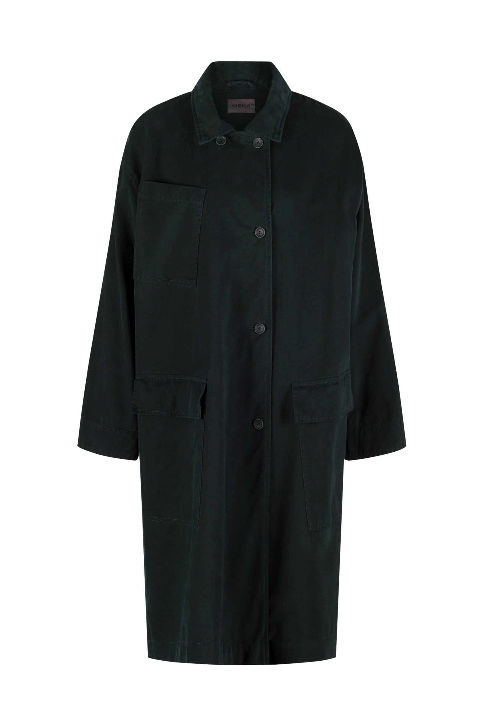 Coat 504 wash Green Outdoor cotton twill