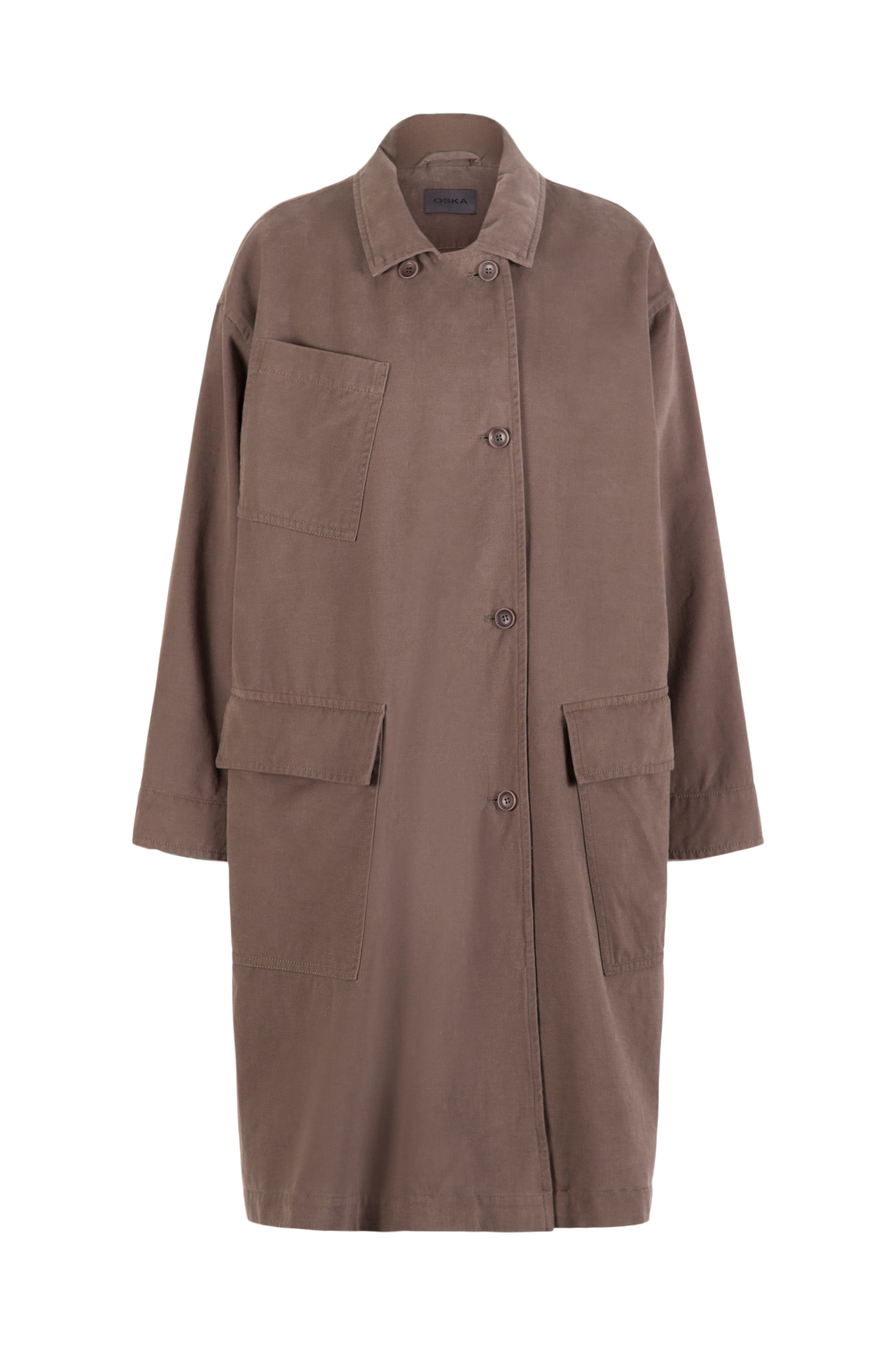 Coat 504 wash Grey Outdoor cotton twill