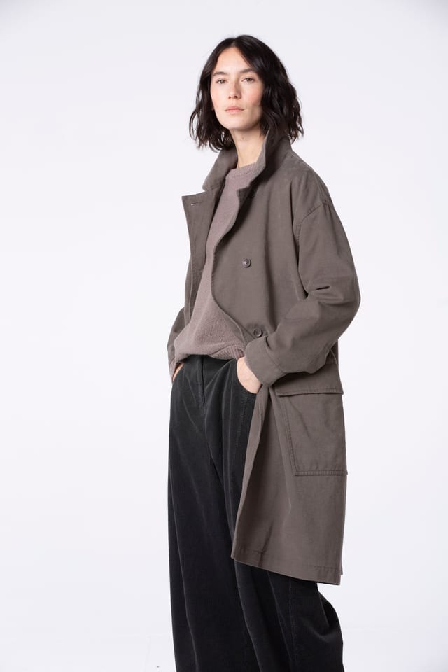 Coat 504 wash - Outdoor cotton twill - 870TAUPE - 10250710050