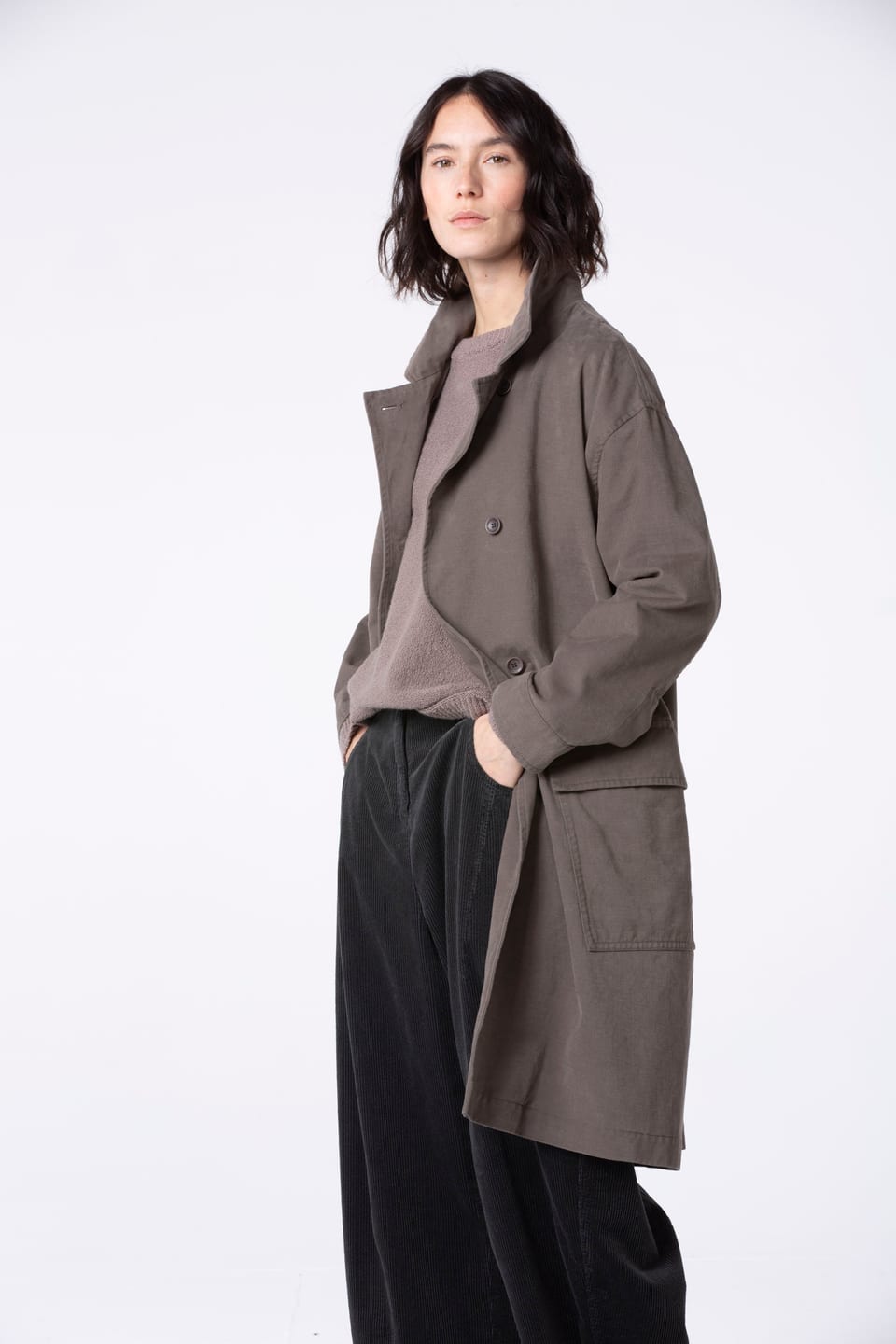 Coat 504 wash - Outdoor cotton twill - 870TAUPE - 10250710050