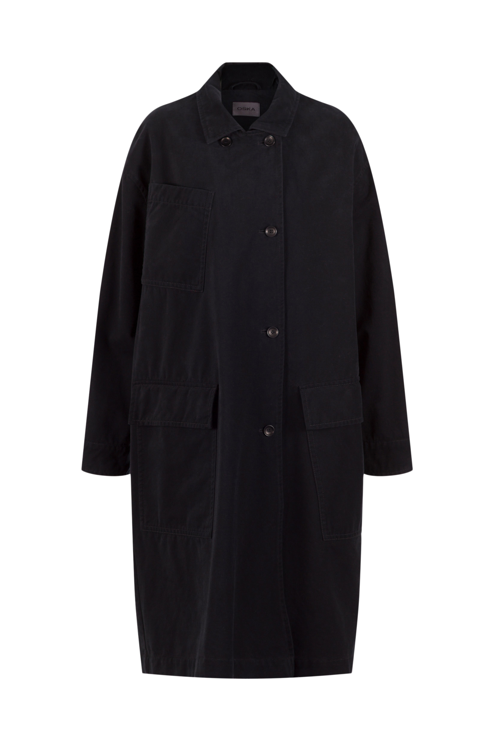 Coat 504 wash Grey Outdoor cotton twill