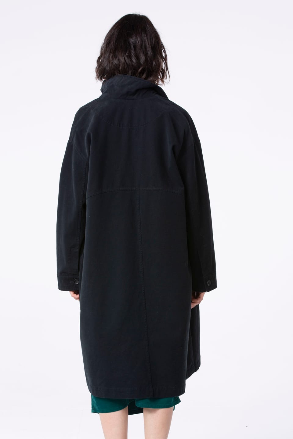 Coat 504 wash - Outdoor cotton twill - 990BLACK - 10250710050