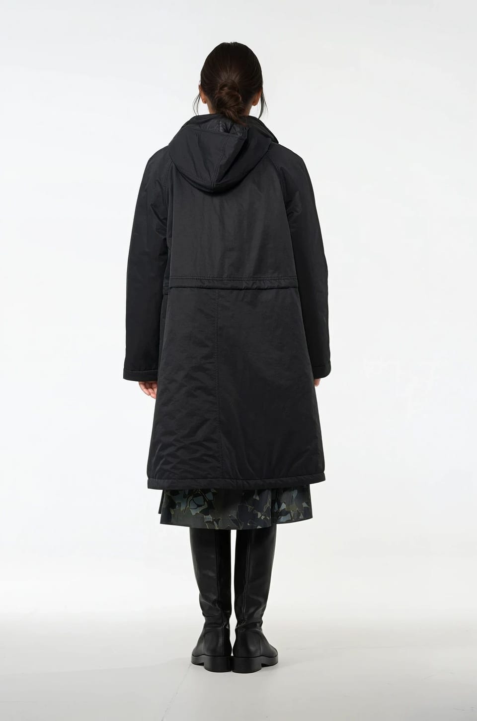 Coat 505 - Cotton and polyamide outdoor twill - 990BLACK - 10250710051