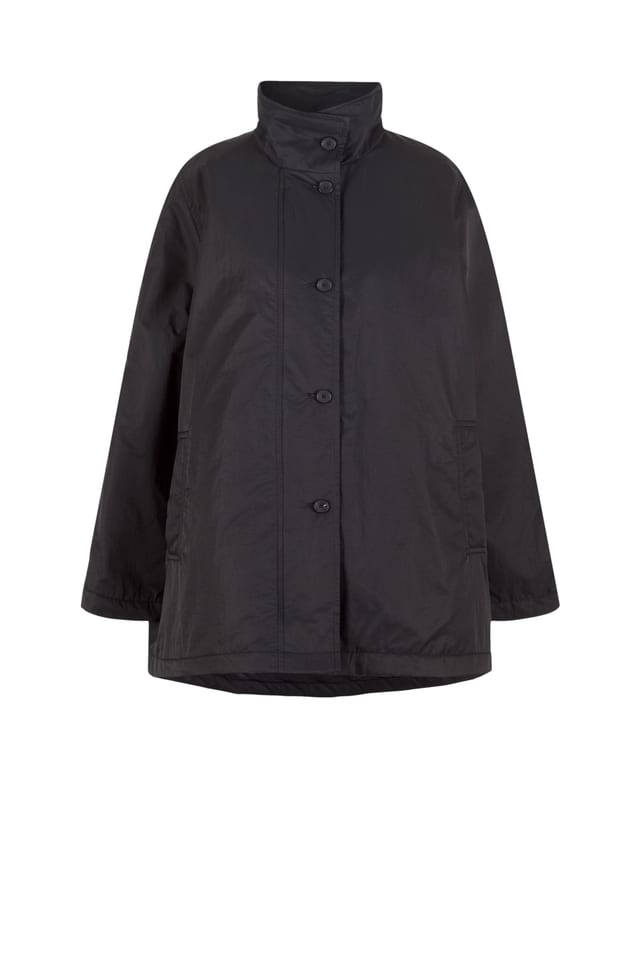 Outdoor jacket 504 - Cotton and polyamide outdoor twill - 990BLACK - 10250710052