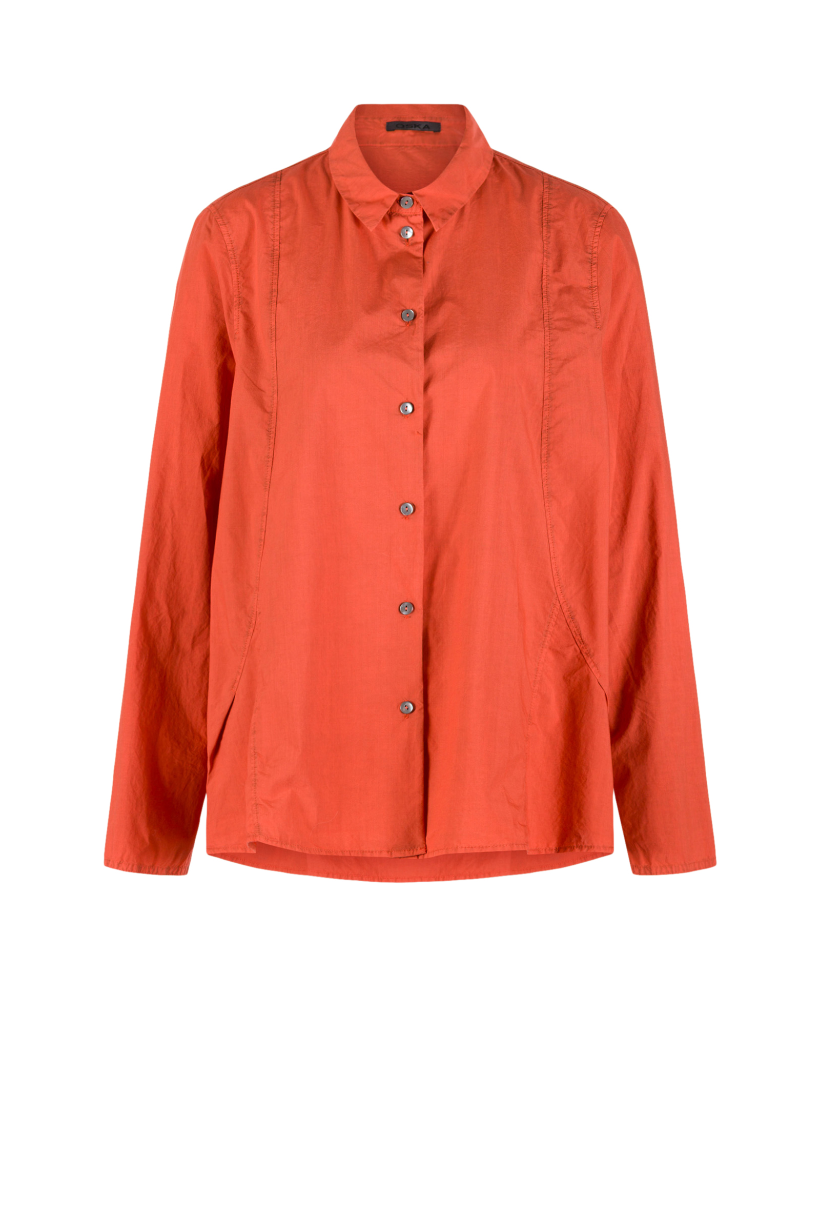 Blouse 510 Orange Cotton poplin