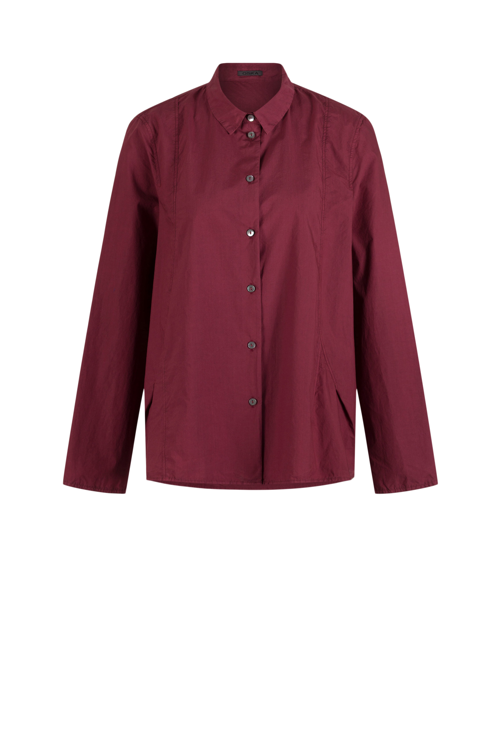 Blouse 510 Red Cotton poplin