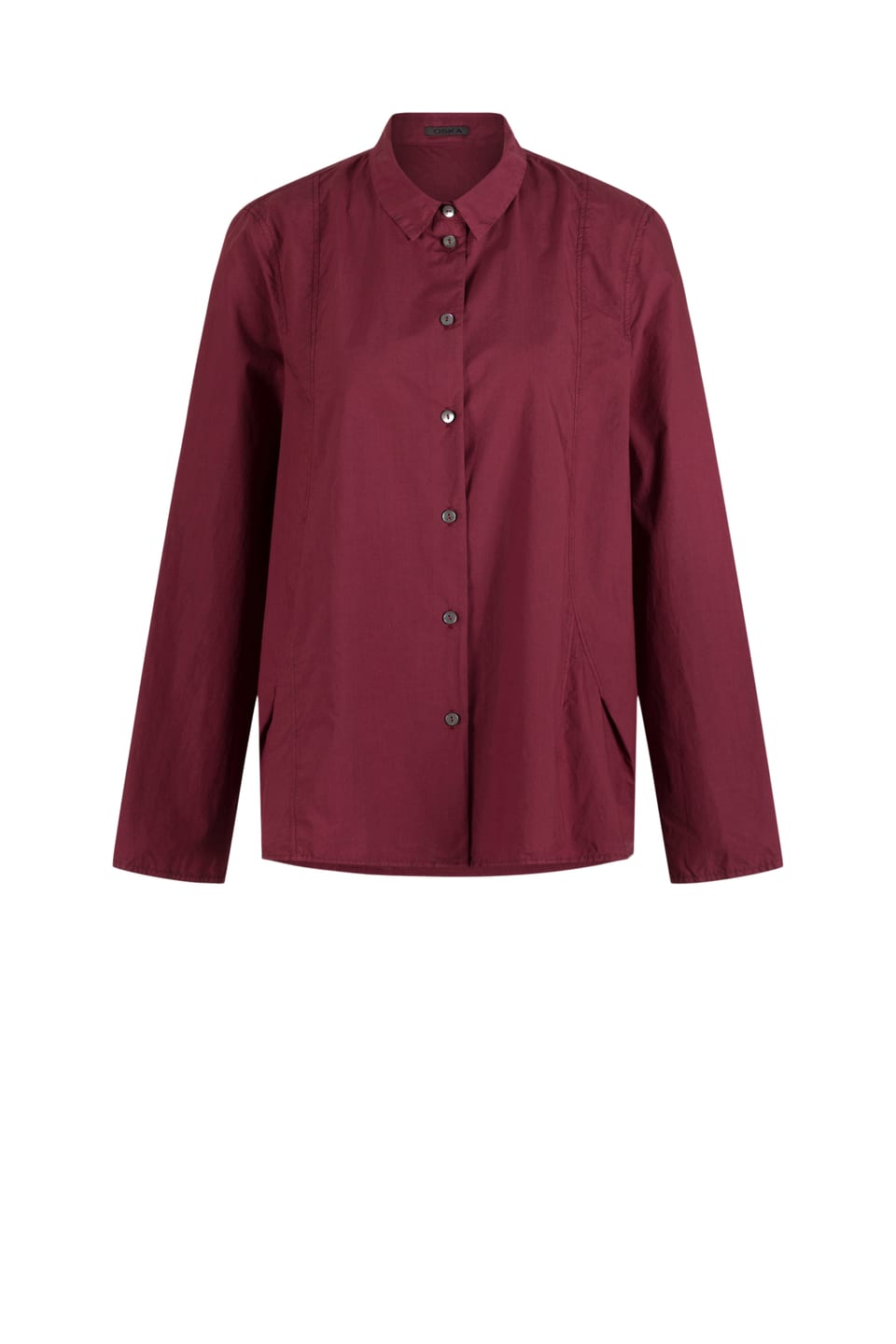 Blouse 510 - Poplinkatoen - 252REDWOOD - 10250710055