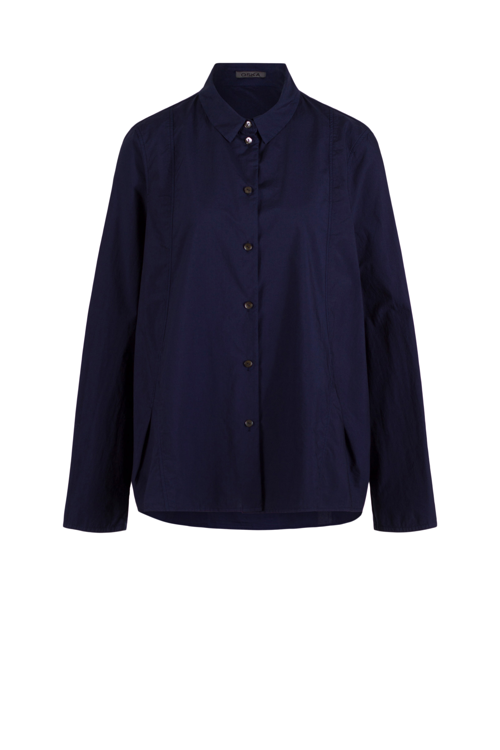 Blouse 510 Blue Cotton poplin