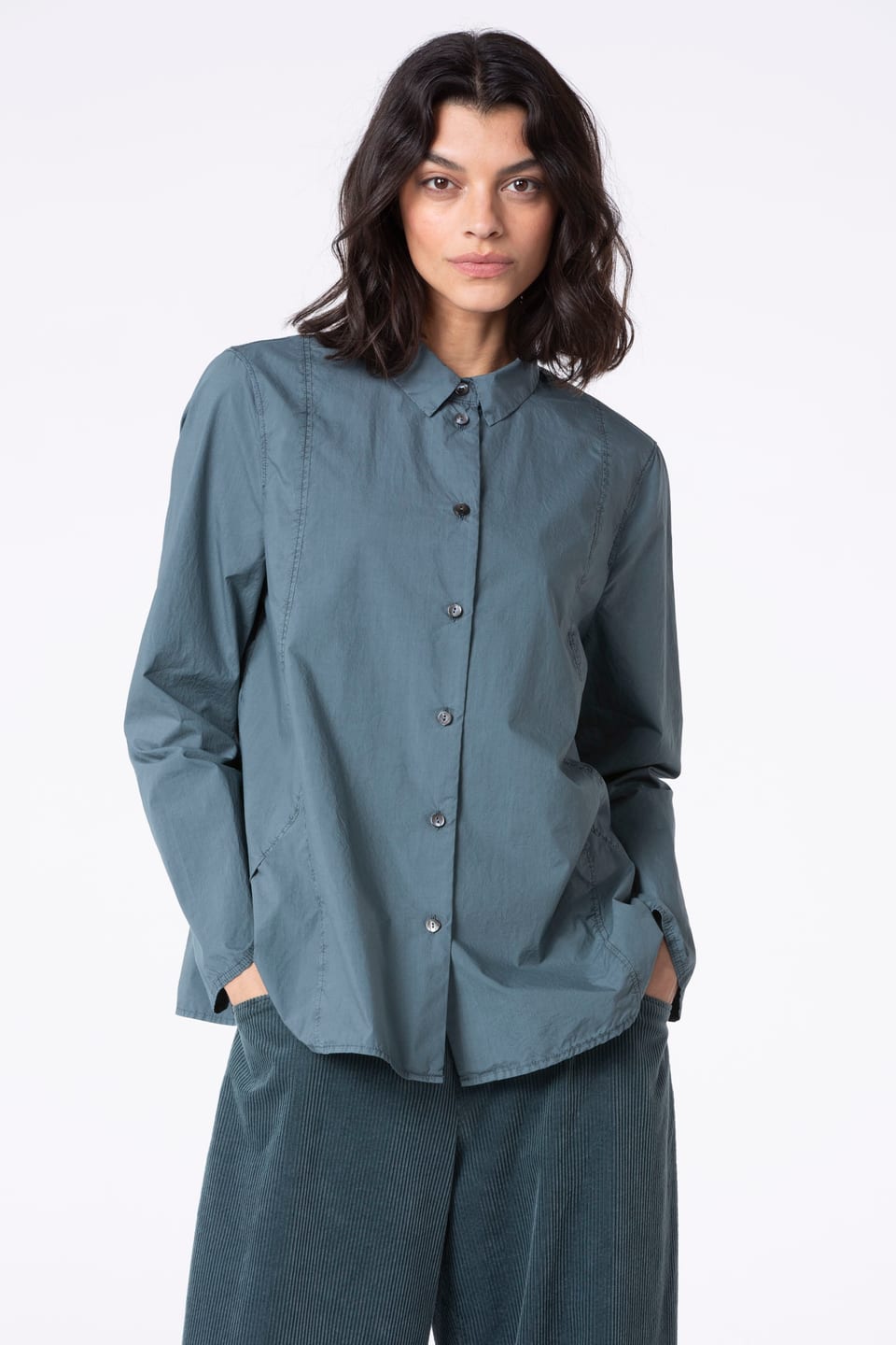 Blouse 510 - Poplinkatoen - 562PACIFIC - 10250710055