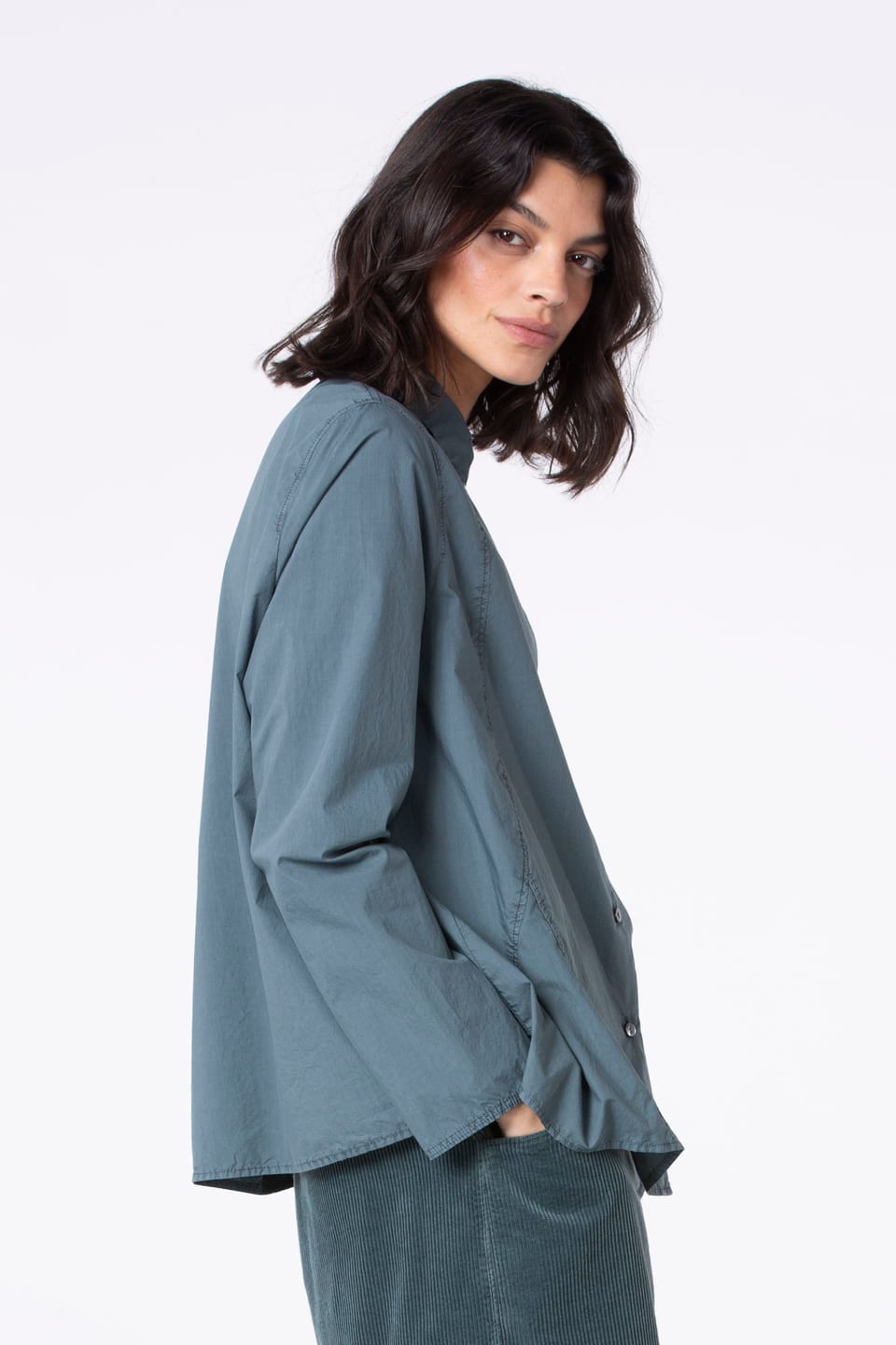 Blouse 510 - Poplinkatoen - 562PACIFIC - 10250710055