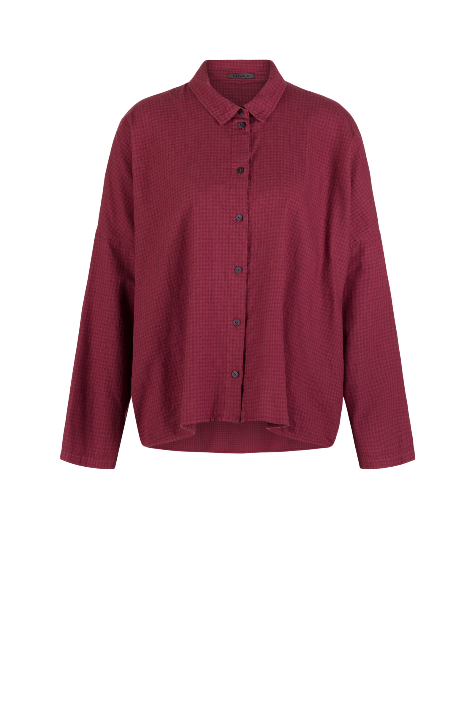 Blouse 511 Red Cotton flannel
