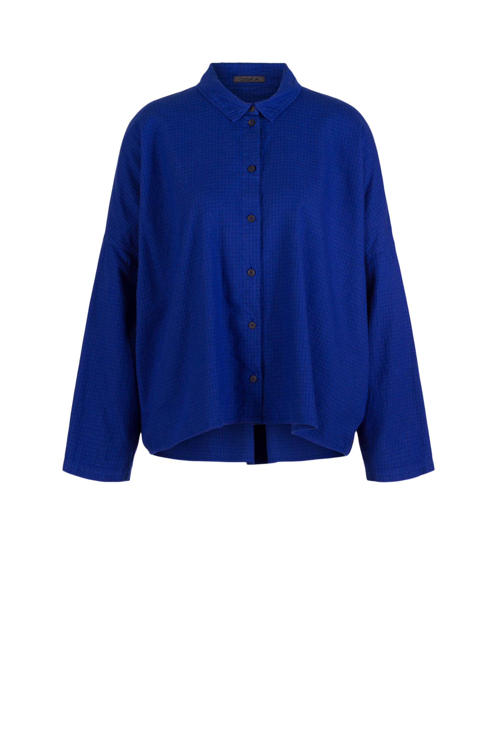 Blouse 511 Blue Cotton flannel