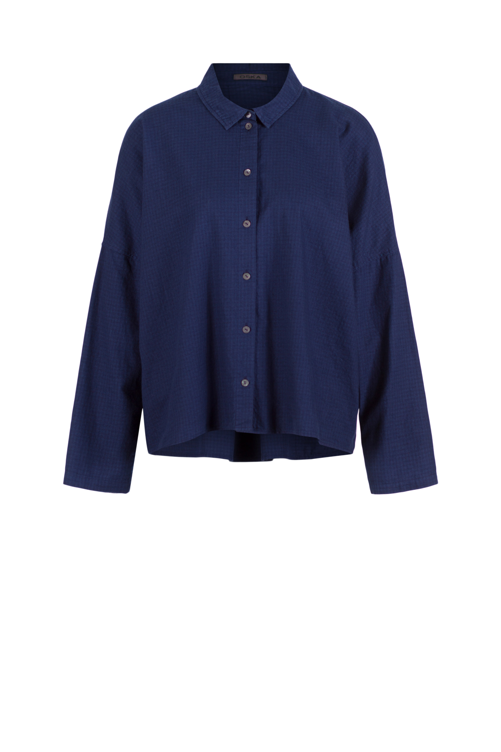 Blouse 511 Blue Cotton flannel