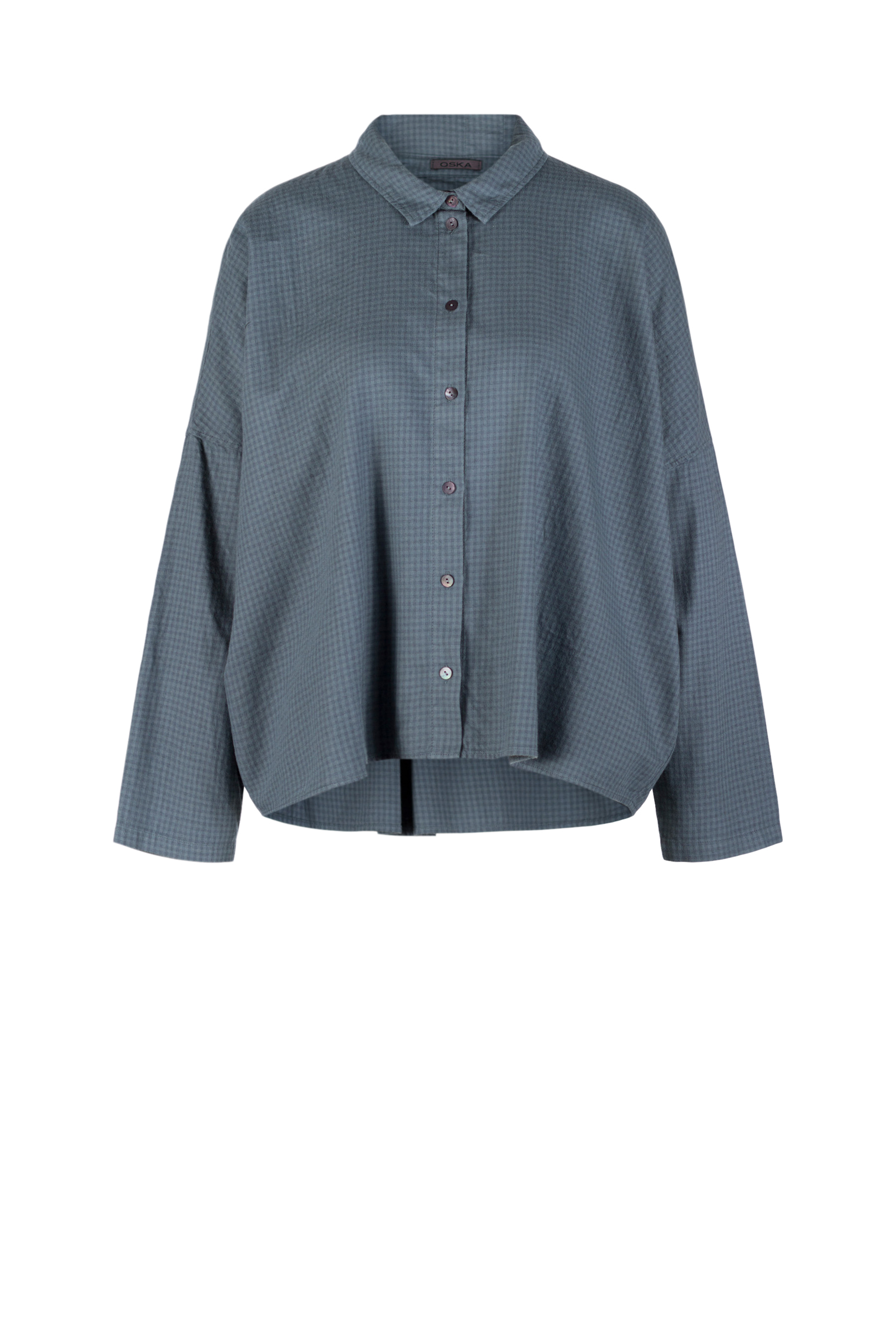 Blouse 511 Blue Cotton flannel