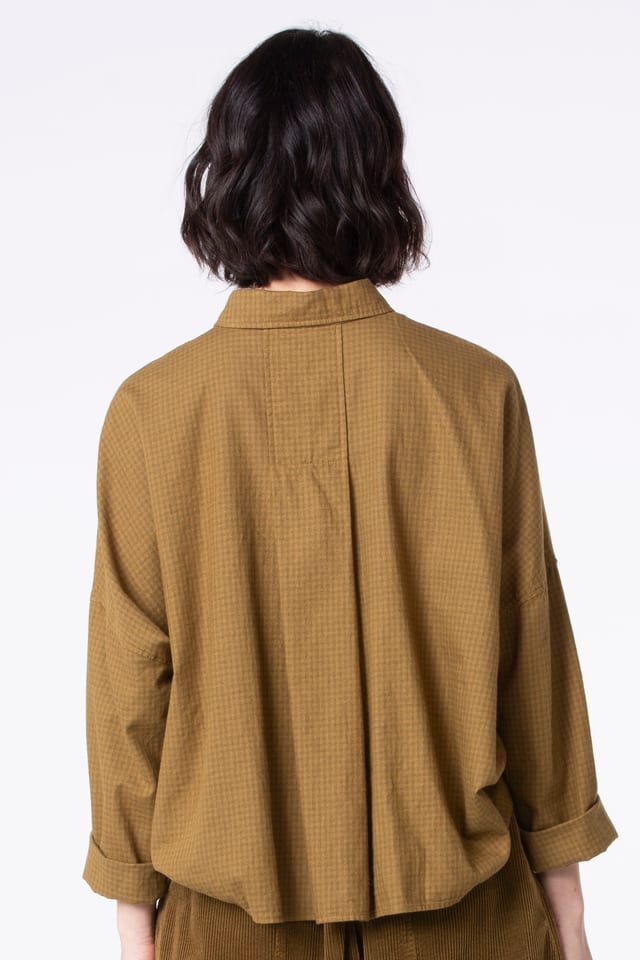Blouse 511 - Cotton flannel - 760TOBACCO - 10250710056