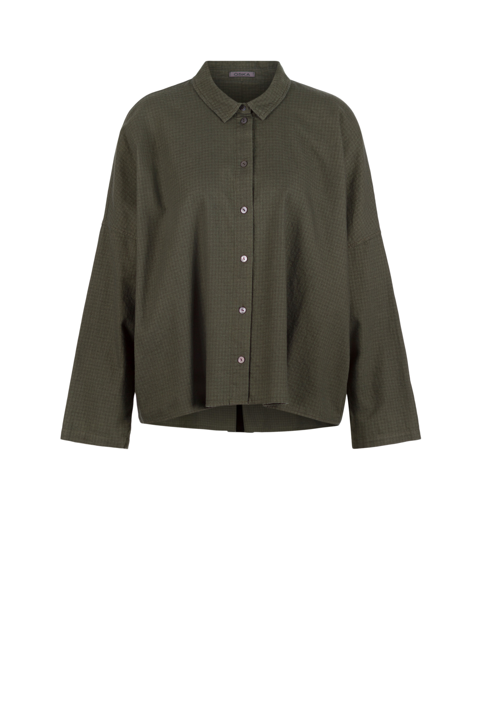 Blouse 511 Green Cotton flannel