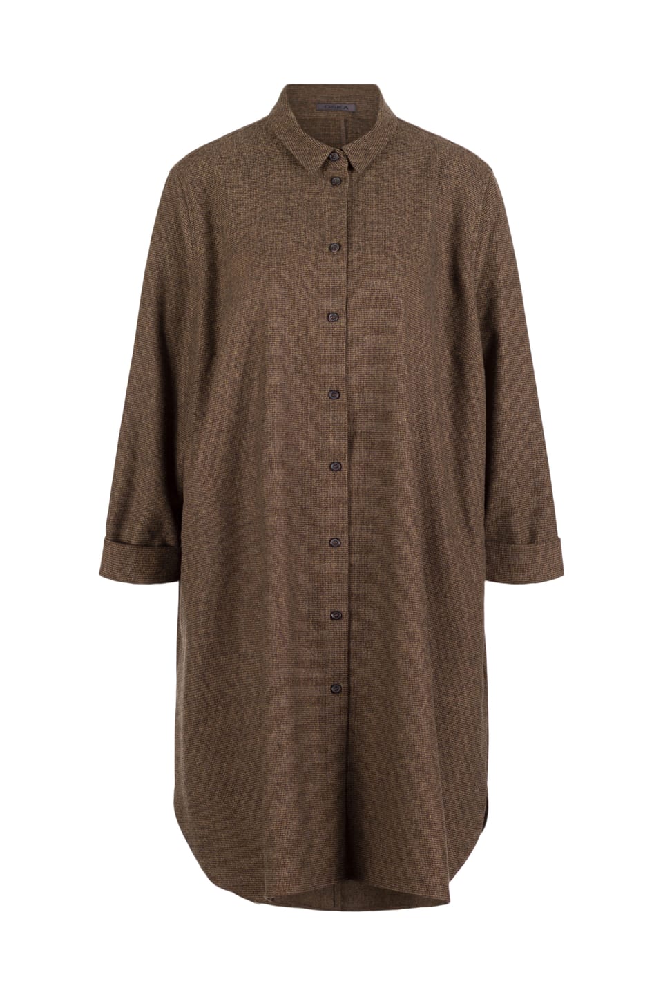 Bluse 514 - Wollmischung mit ECOVERO™ Viskose - 760TOBACCO - 10250710059
