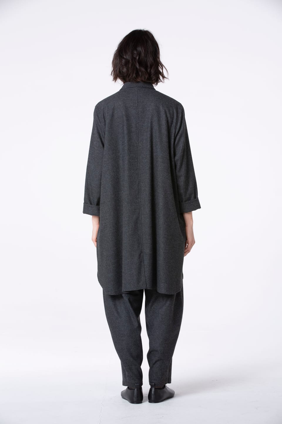 Bluse 514 - Wollmischung mit ECOVERO™ Viskose - 940MOUSE - 10250710059