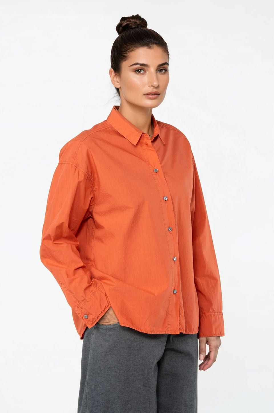 Blouse 515 - Poplin Katoen - 232ORANGE - 10250710060
