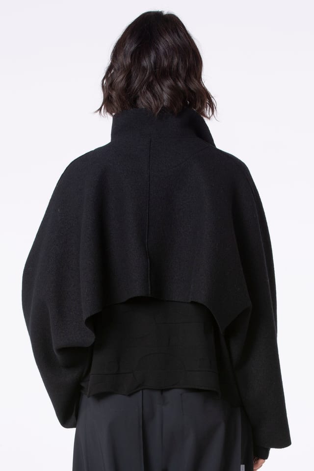 Jacket 508 - Premium OSKA boiled wool - 990BLACK - 10250710063