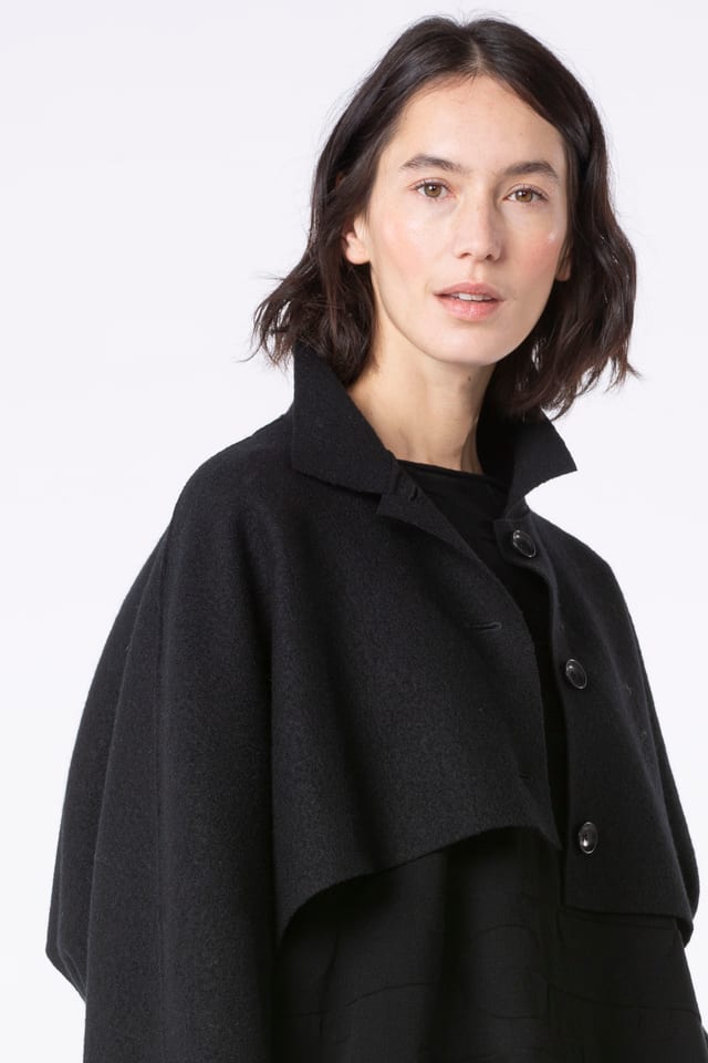 Jacket 508 - Premium OSKA boiled wool - 990BLACK - 10250710063