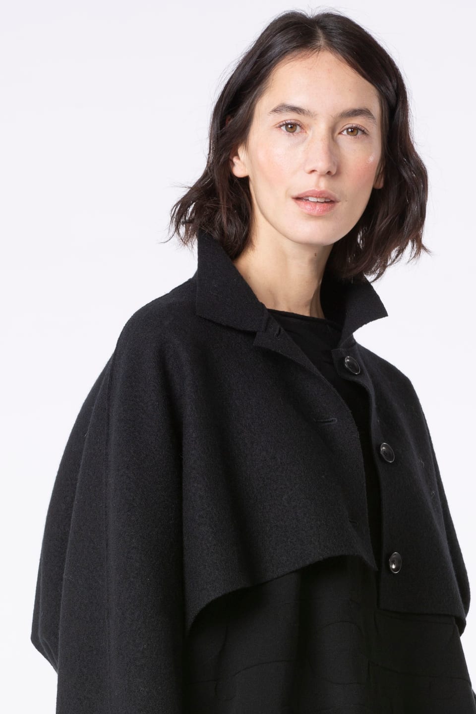 Jacket 508 - Premium OSKA boiled wool - 990BLACK - 10250710063