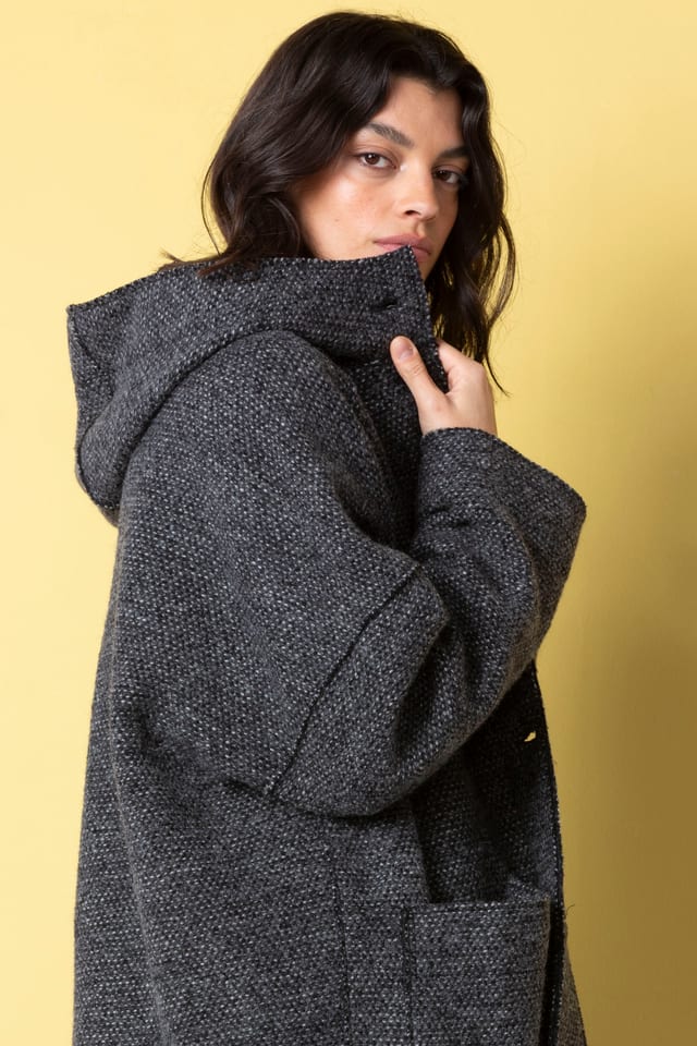 Jas 507 - Boiled wool - 990BLACK - 10250710066