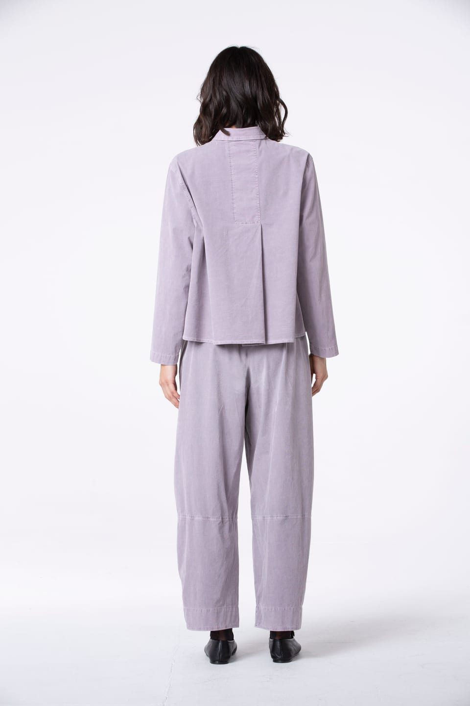 Trousers 515 - Cotton needlecord with stretch - 322ORCHID - 10250710067