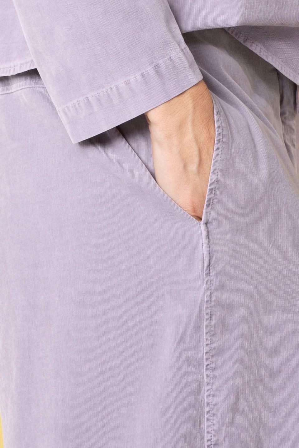 Trousers 515 - Cotton needlecord with stretch - 322ORCHID - 10250710067