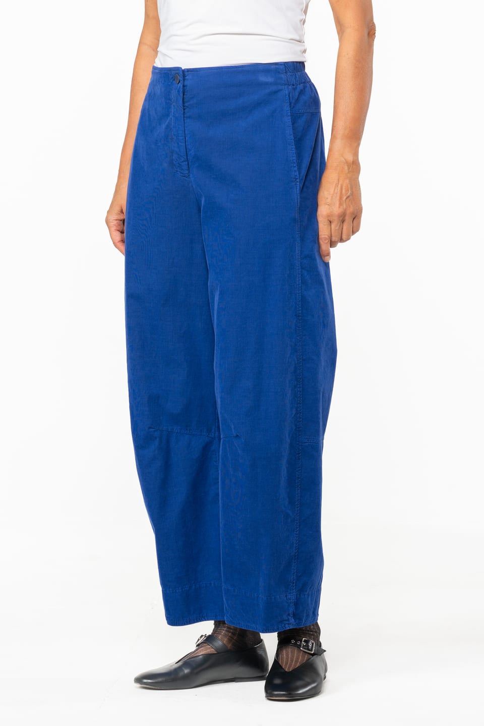 Trousers 515 - Cotton needlecord with stretch - 462CLEMATIS - 10250710067