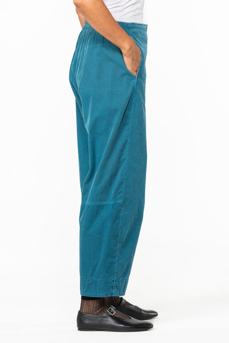 Trousers 515 - Cotton needlecord with stretch - 542NIAGARA - 10250710067