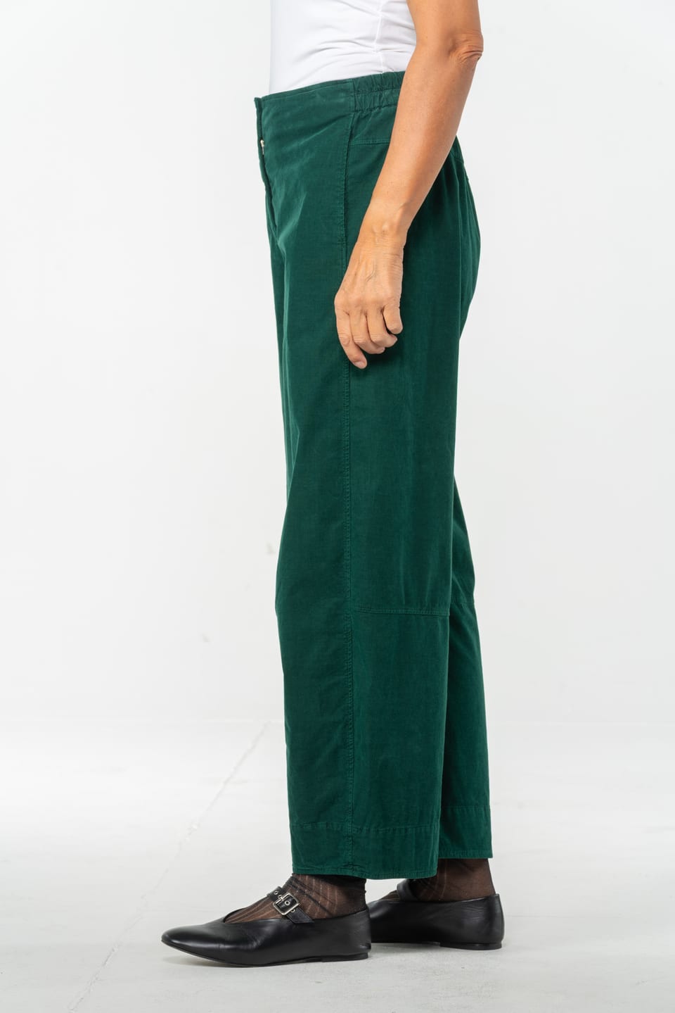 Trousers 515 - Cotton needlecord with stretch - 682BOTTLE - 10250710067