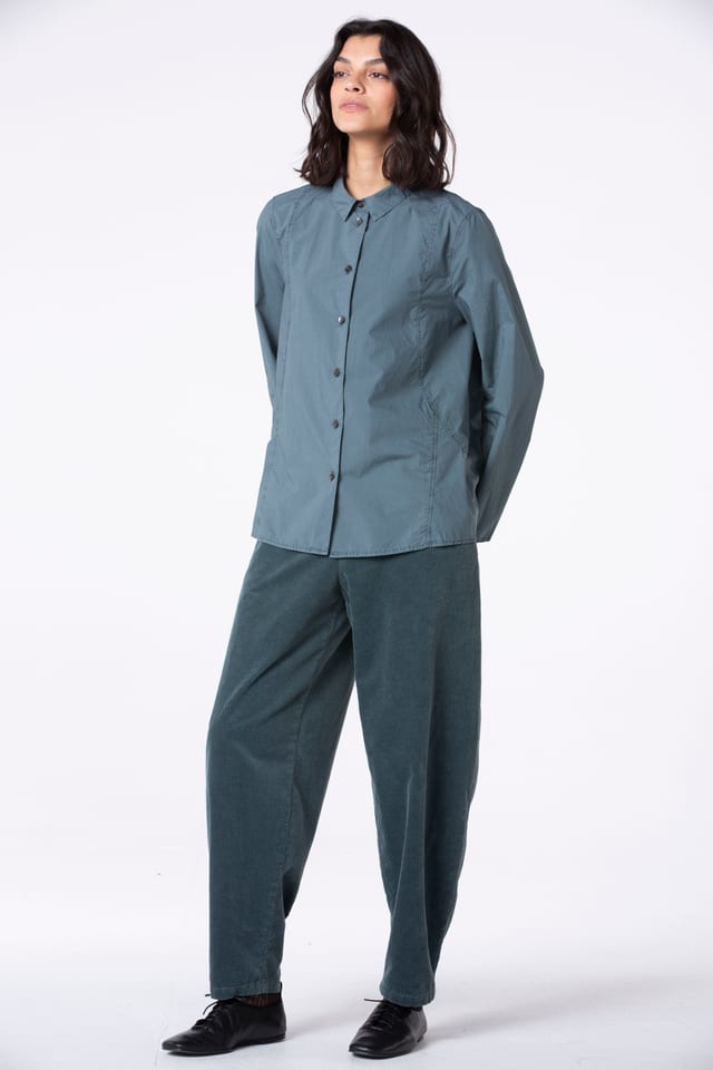 Trousers 516 - Pure cotton corduroy - 562PACIFIC - 10250710068