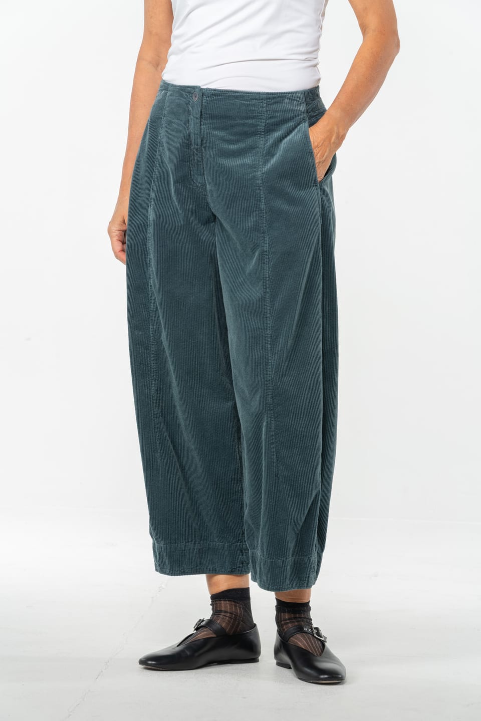 Trousers 517 - Pure cotton corduroy - 562PACIFIC - 10250710069