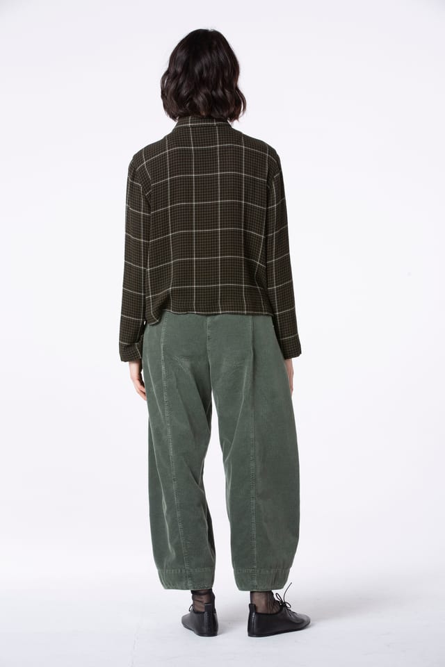 Trousers 517 - Pure cotton corduroy - 642THISTLE - 10250710069
