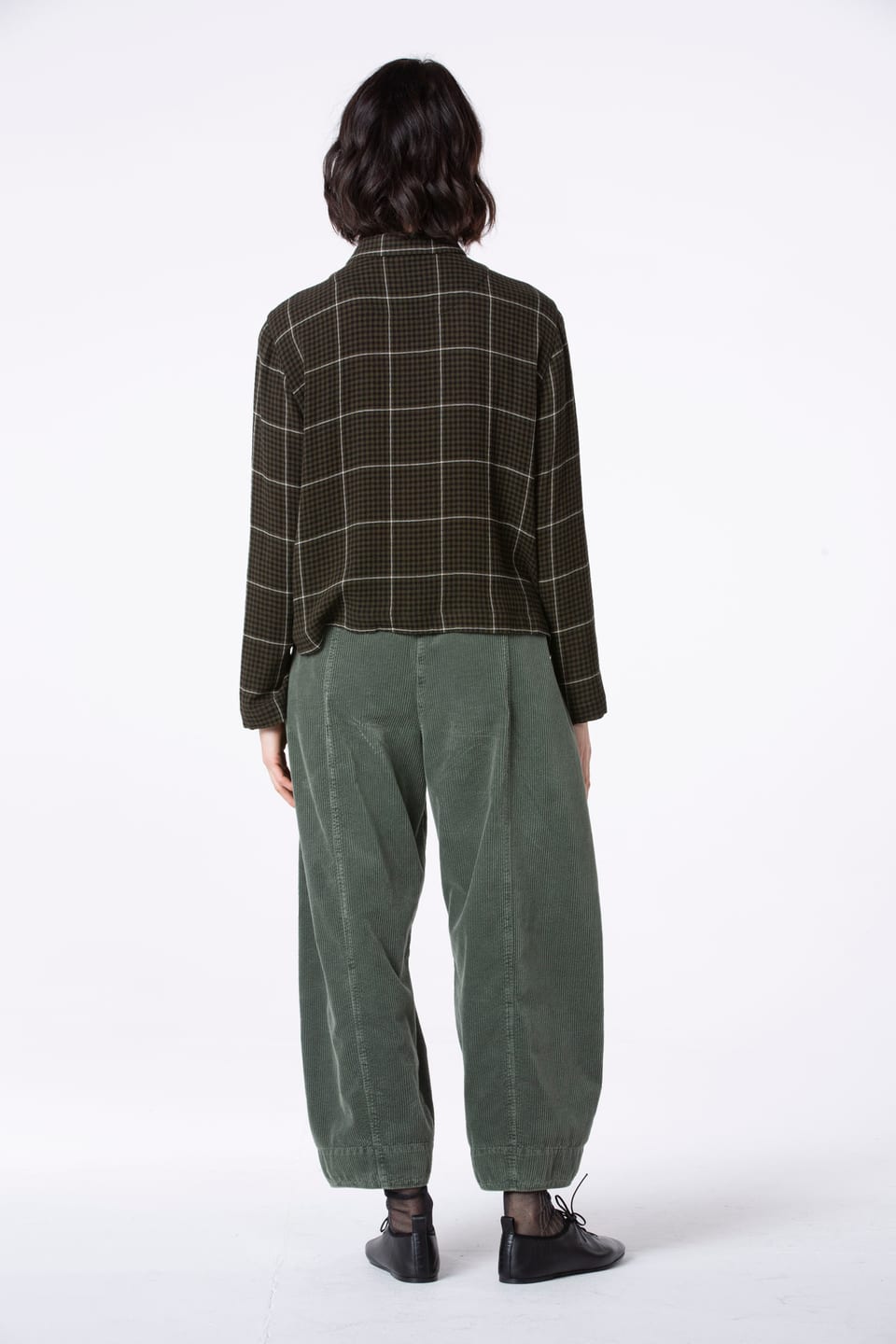 Trousers 517 - Pure cotton corduroy - 642THISTLE - 10250710069