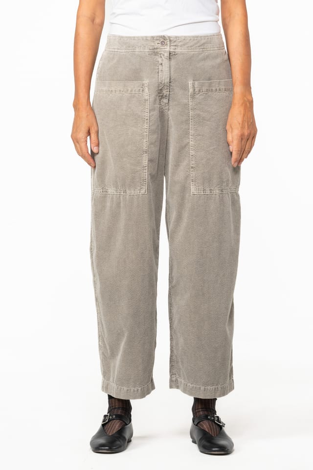 Trousers 518 - Pure cotton corduroy - 122ECRU - 10250710070