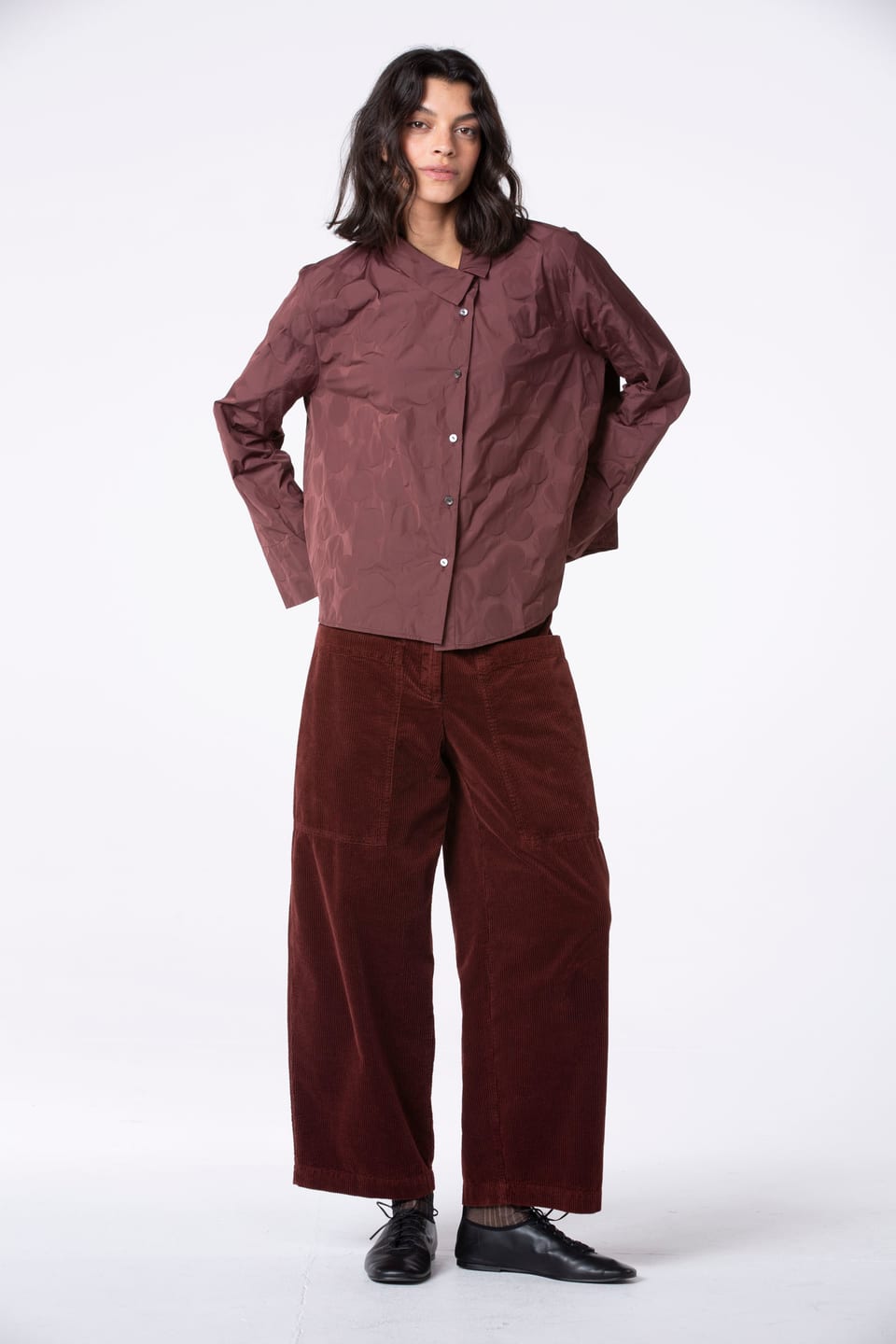 Trousers 518 - Pure cotton corduroy - 272TERRA - 10250710070