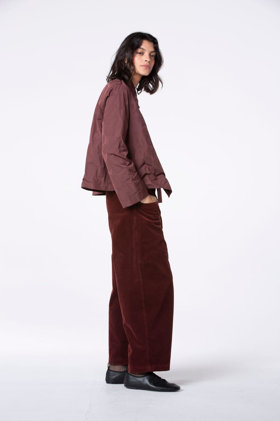 Trousers 518 - Pure cotton corduroy - 272TERRA - 10250710070
