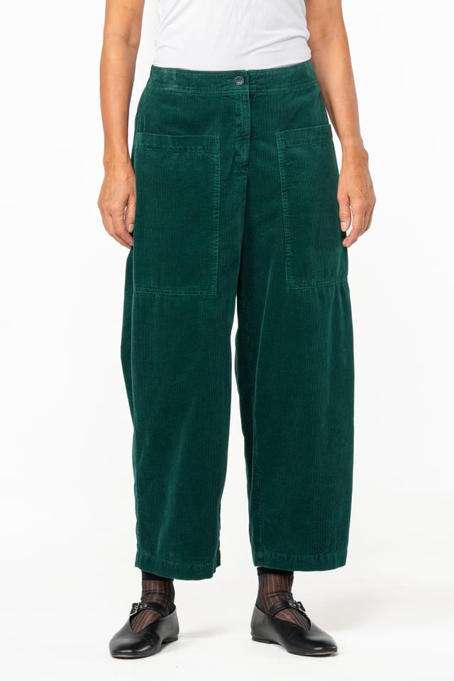 Trousers 518 - Pure cotton corduroy - 682BOTTLE - 10250710070