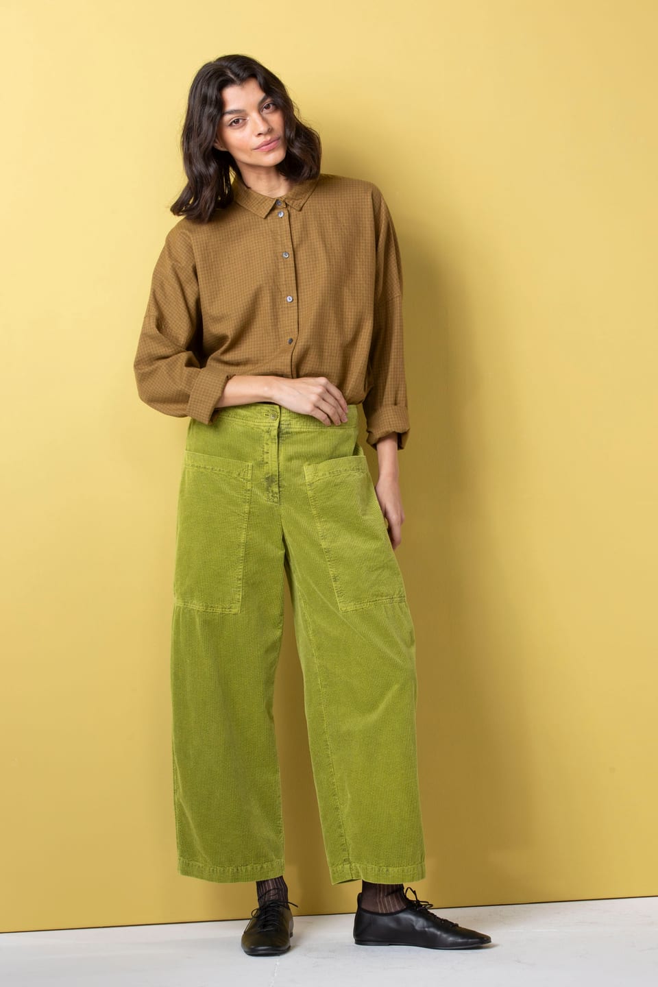 Trousers 518 - Pure cotton corduroy - 742OASIS - 10250710070